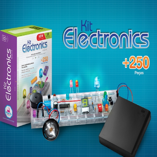 Kit de eletronica para Montar e Aprender